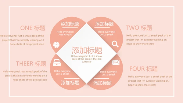 粉色手绘面包店年年终总结动态PPT