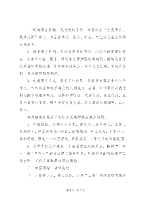 “学习型、服务型、创新型”党组织活动实施方案 (4).docx