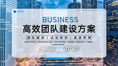 高效团队建设方案城市企业培训通用PPT