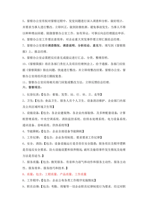 督查部门管理标准规章核心制度.docx