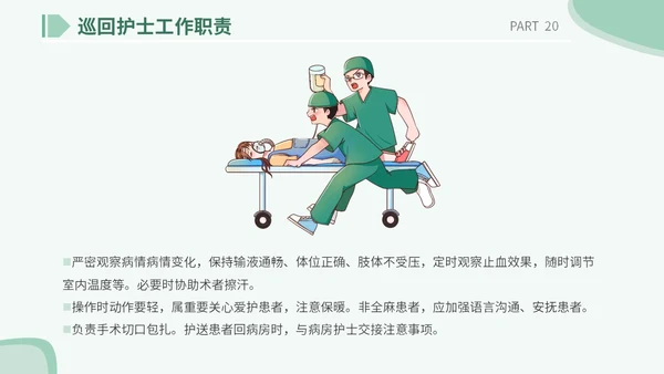 医疗医院学校医生护士插画风手术安全核查制度培训课模板护理安全管理
