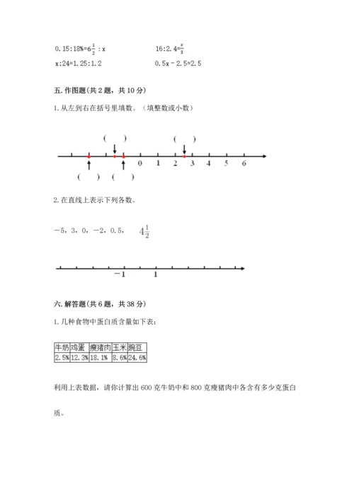 人教版六年级下册数学期末测试卷附完整答案【精选题】.docx