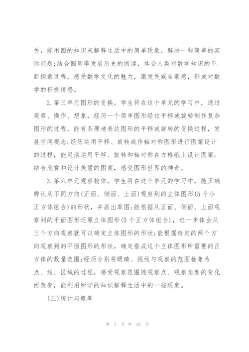 2022年小学数学教师工作计划5篇.docx