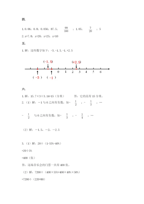 杭州文澜中学小升初数学试卷完美版.docx