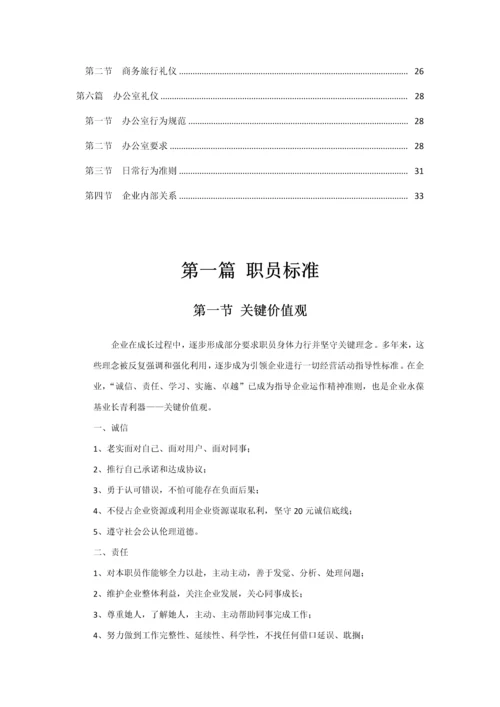 商务礼仪规范手册模板.docx