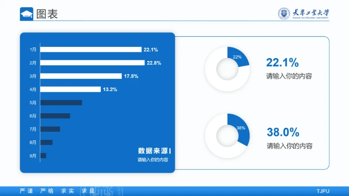 天津工业大学专属学术汇报毕业答辩通用PPT模板