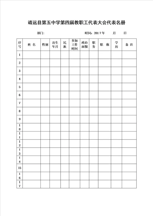 教职工代表大会选举办法