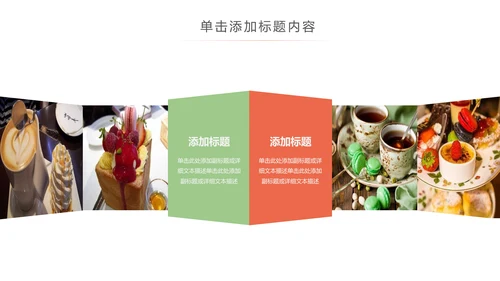 甜点好时光咖啡美味下午茶动态PPT模板