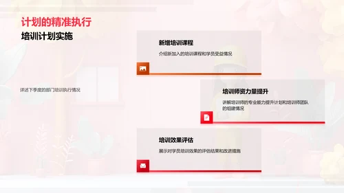 季度培训效果报告PPT模板