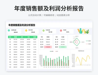 年度销售额及利润分析报告