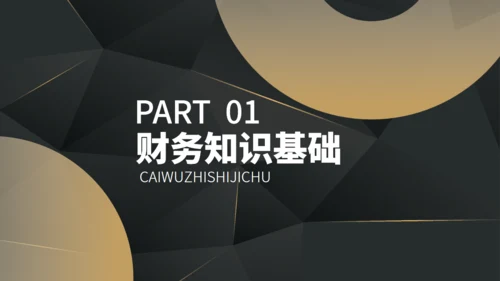 圆圈几何风财务知识培训通用PPT模板