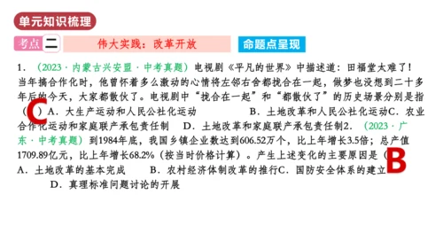 第三单元  中国特色社会主义道路（单元复习课件）八年级历史下册同步备课系列（部编版）