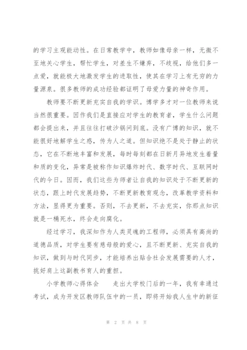 小学教师心得体会.docx