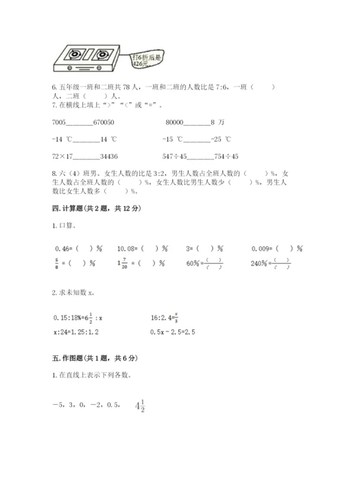 人教版六年级下册数学期末测试卷附答案（基础题）.docx