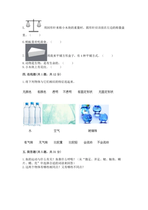 教科版一年级下册科学期末测试卷及参考答案【模拟题】.docx