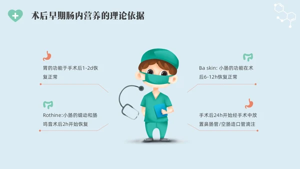 彩色水彩简约插画肠内营养的护理企业培训PPT全民营养周