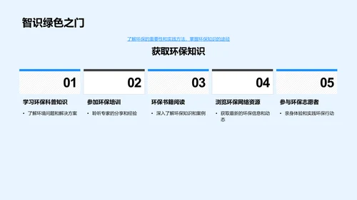 校园环保实践指导PPT模板