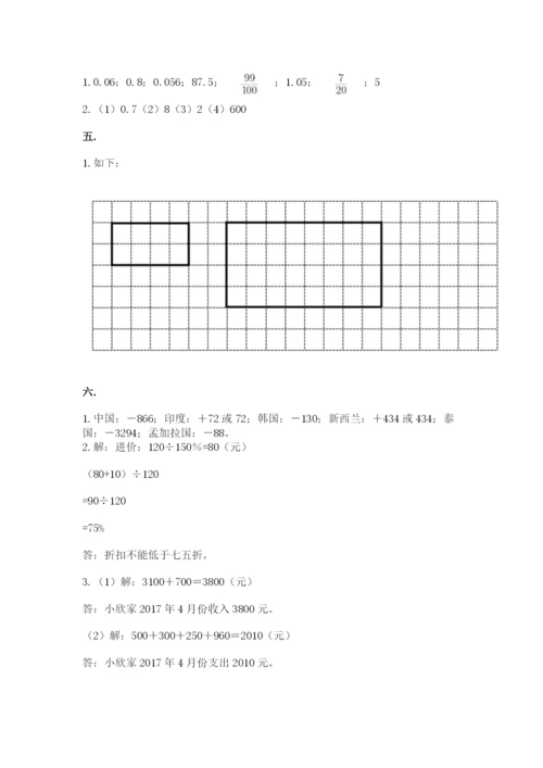 贵州省贵阳市小升初数学试卷【精华版】.docx