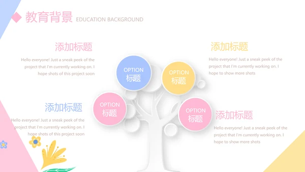 小清新个人简历自我介绍动态PPT模板