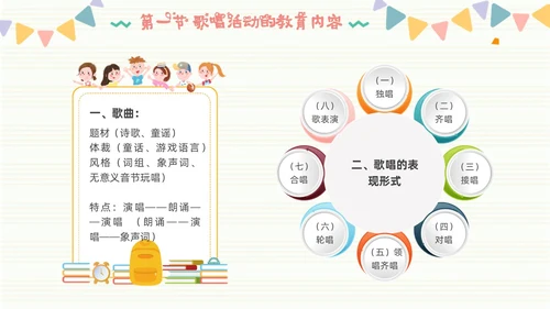 学前儿童音乐教育简约音符粉色黄色音乐儿童卡通幼儿园