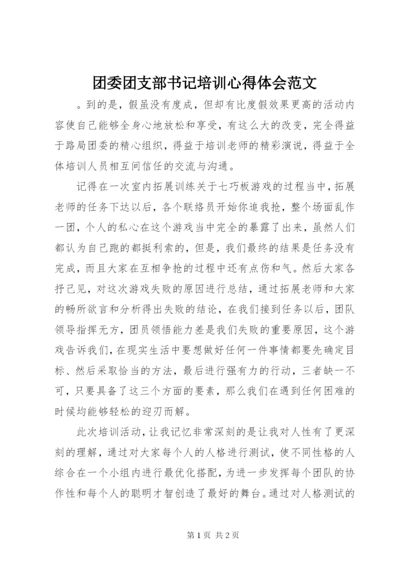 团委团支部书记培训心得体会范文.docx