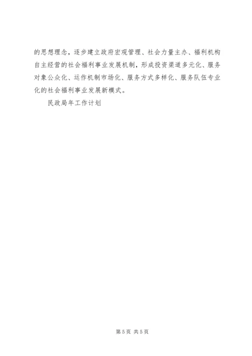 民政局年工作计划 (2).docx