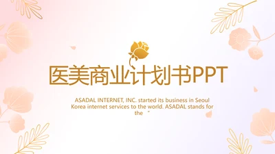 医美创新商业计划书商务PPT动态模板