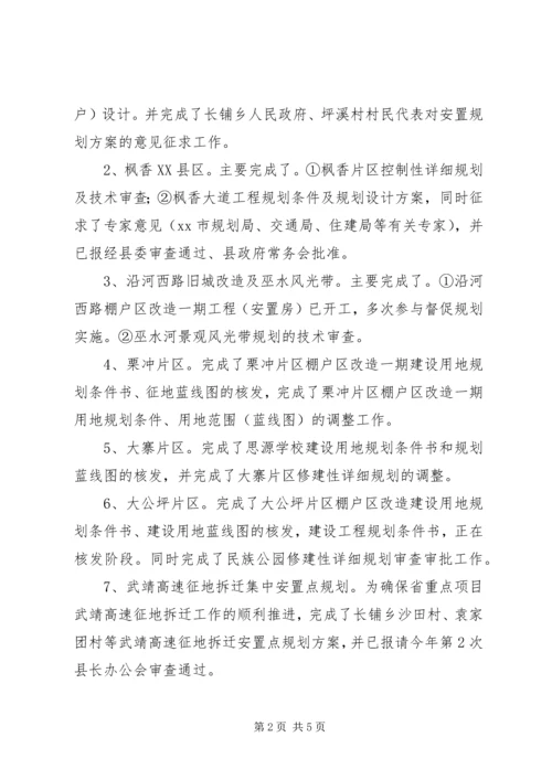 乡镇规划局上半年规划工作总结.docx