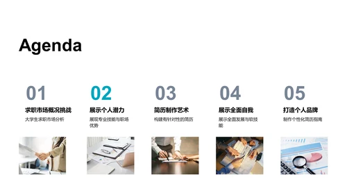 简历制作求职攻略PPT模板