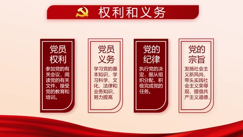 红色党建党员党支部述职报告教育PPT