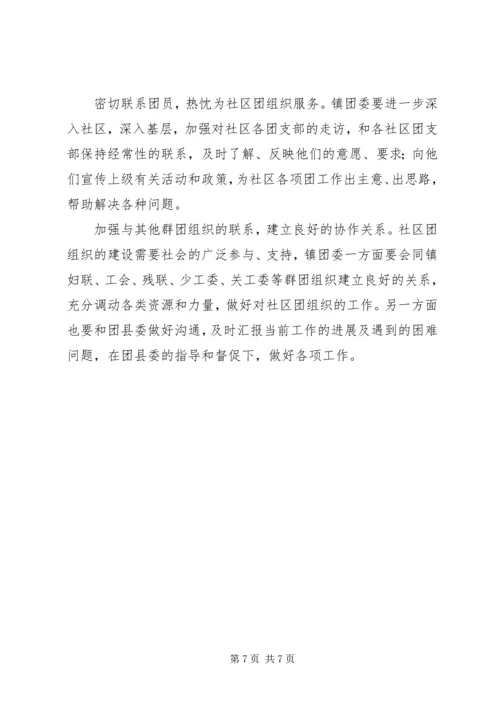 加强社区团组织建设的调研和思考.docx
