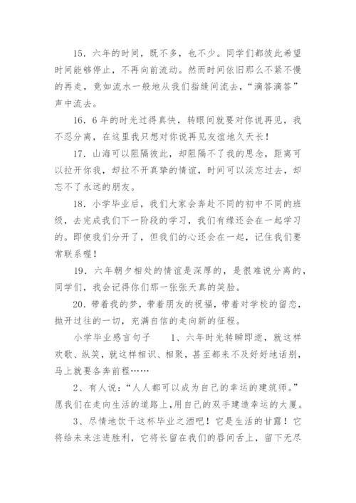 小学毕业感言句子.docx