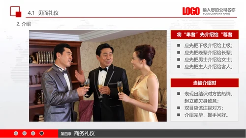 实用员工入职商务礼议培训PPT