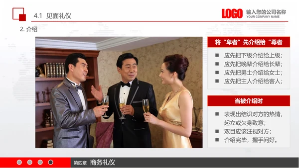 实用员工入职商务礼议培训PPT