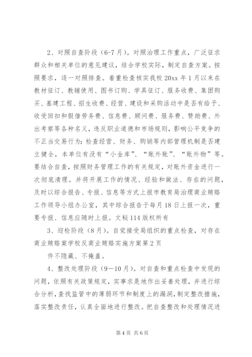 学校反商业贿赂实施方案.docx