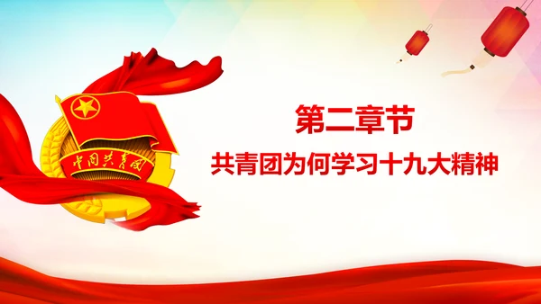 共青团十九大精神学习团委年终总结PPT