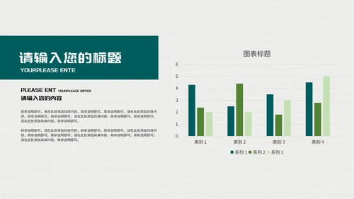 绿色小清新竞聘述职报告PPT模板