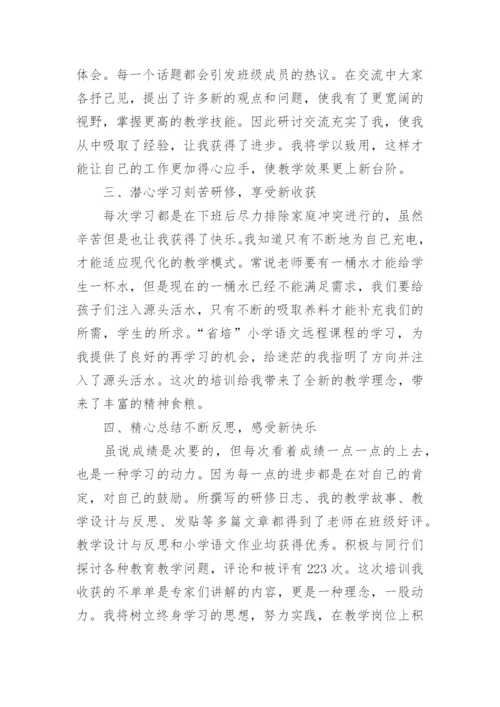 小学业务自修教师总结.docx