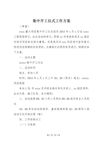 集中开工仪式工作方案.docx