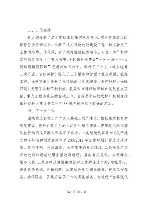 发改局廉政防控工作汇报.docx