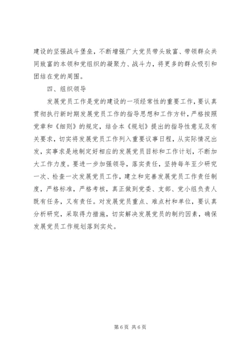 某乡某年发展党员工作规划.docx