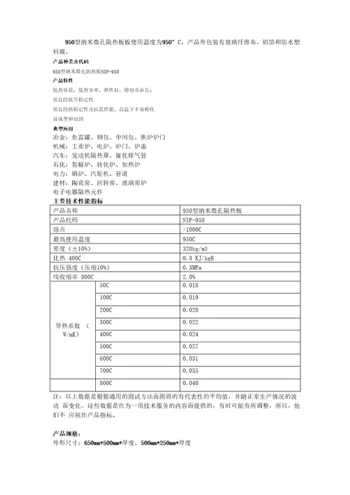 超级高温隔热材料纳米级微孔隔热材料