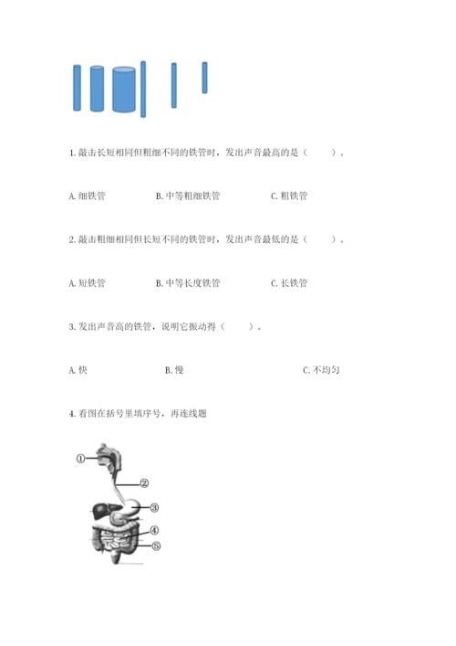 教科版科学四年级上册期末测试卷审定版.docx