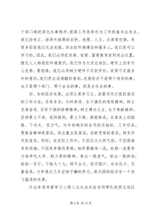 外出参观考察学习心得.docx