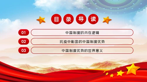 中国制度优势是一个国家的最大优势PPT