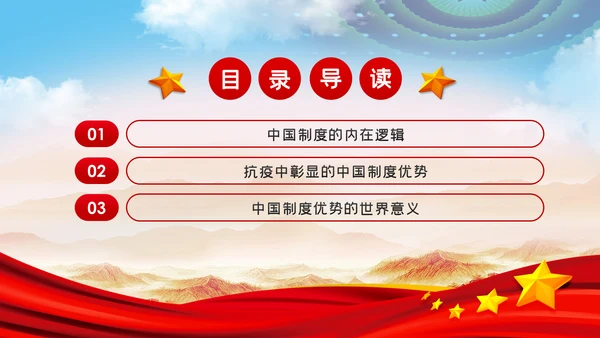 中国制度优势是一个国家的最大优势PPT