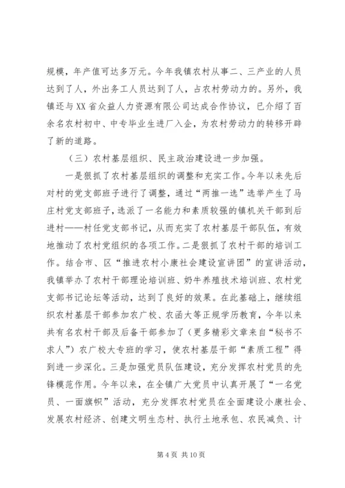 年度乡镇工作总结及年工作计划 (3).docx