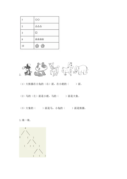 一年级上册数学期中测试卷【培优b卷】.docx