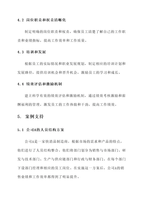 整合公司人员结构方案