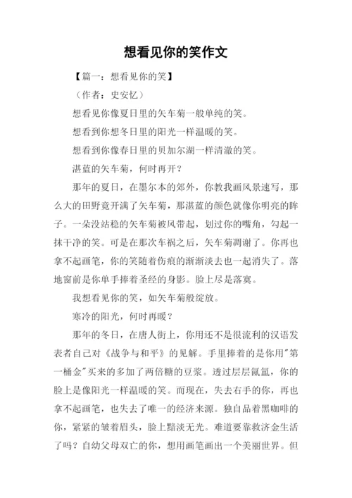 想看见你的笑作文.docx
